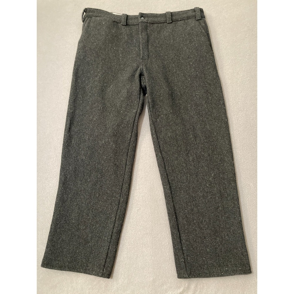 Vintage Big Bill Style 219 Wool Blend Pants 42x33 Charcoal Gray Made in Canada